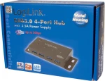 Usb Hub Logilink Usb 3.0 Metal Power Supply 4 Θυρών