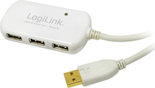 Cable Usb Repeater + Usb 2.0 4Port Hub Logilink Ua0108 Logilink