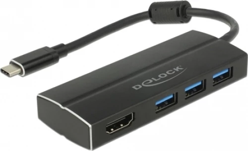 Usb Hub Delock Usb3.1 Gen1/C To 3X Usb3.0/A,Hdmi 4K 30Hz