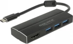 Usb Hub Delock Usb3.1 Gen1/C To 3X Usb3.0/A,Hdmi 4K 30Hz