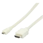 Valueline HDMI 2.0 Cable HDMI male - micro HDMI male 2m Λευκό