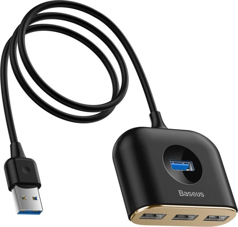 Baseus Cahub-Ay01 | Usb-A Hub Με 1X Usb 3.0, 3X Usb 2.0, Μαύρο