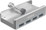 Orico Hub Με Κλιπ Mh4Pu-Sv-Bp, 4 Ports, Usb 3.0, Ασημί