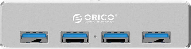 Orico Hub Με Κλιπ Mh4Pu-Sv-Bp, 4 Ports, Usb 3.0, Ασημί