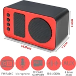 KB10 Ηχείο Bluetooth με Ραδιόφωνο Red