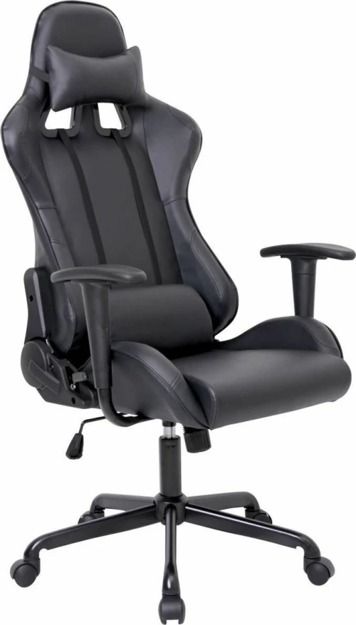 Z.Eo578 Bf8350 Gaming/Manager Πολυθρόνα Pu Μαύρο 69X69X126/136Cm