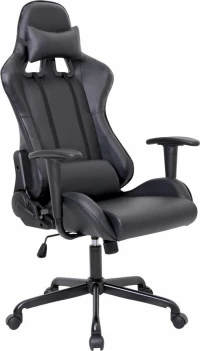 Z.Eo578 Bf8350 Gaming/Manager Πολυθρόνα Pu Μαύρο 69X69X126/136Cm