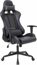 Z.Eo578 Bf8350 Gaming/Manager Πολυθρόνα Pu Μαύρο 69X69X126/136Cm