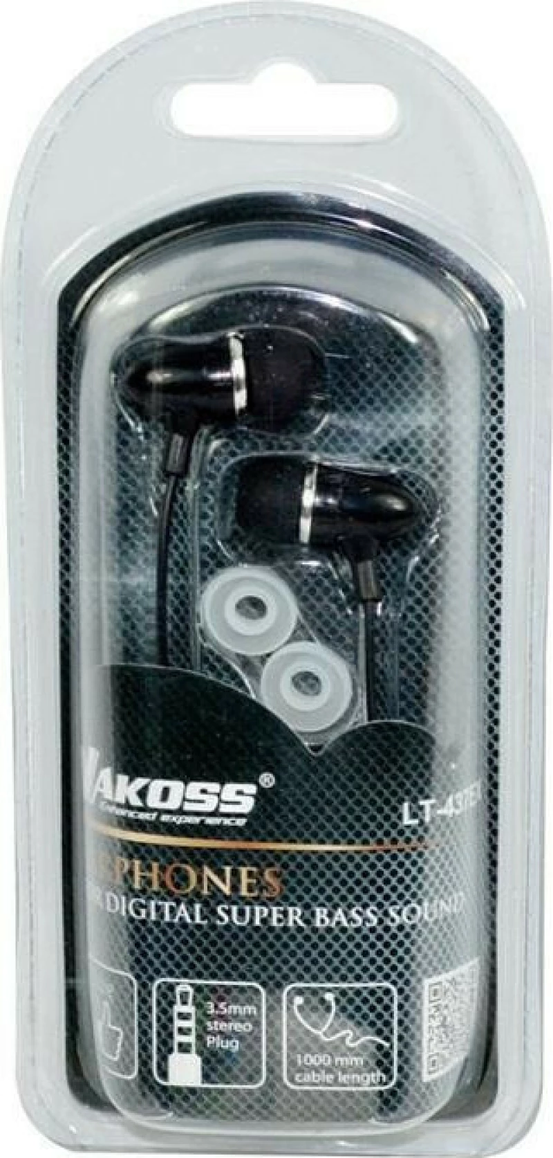 Vakoss LT-437EX headphones/headset In-ear Black