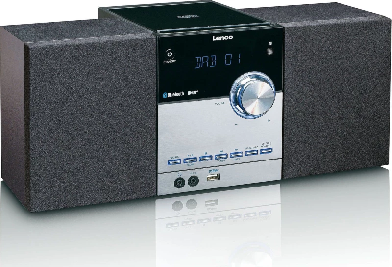 Lenco Mc-150 Microset Μουσικό Σύστημα Με Επιλογές Fm/Dab+ Ράδιο,Bluetooth,Cd,Usb,Sd Και Aux-In
