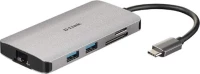 Usb Hub D-Link Dub-M810 - Usb 3.0 - Multi Ports - Silver Dub-M810