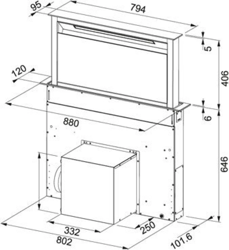 Franke Downdraft FDW 908 IB XS