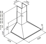 Maidtec Basic Καμινάδα Τετράγωνη 60cm