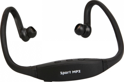 G196 Sport MP3 Headset Black