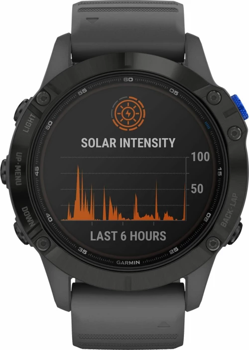 Garmin Fenix 6 Pro Solar 47mm (Black with Slate Grey Band)