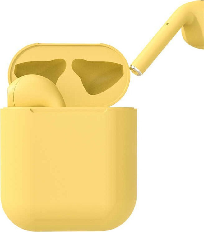 inPods 12 Earbud Bluetooth Handsfree Κίτρινο