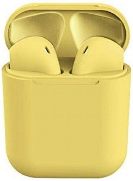 inPods 12 Earbud Bluetooth Handsfree Κίτρινο