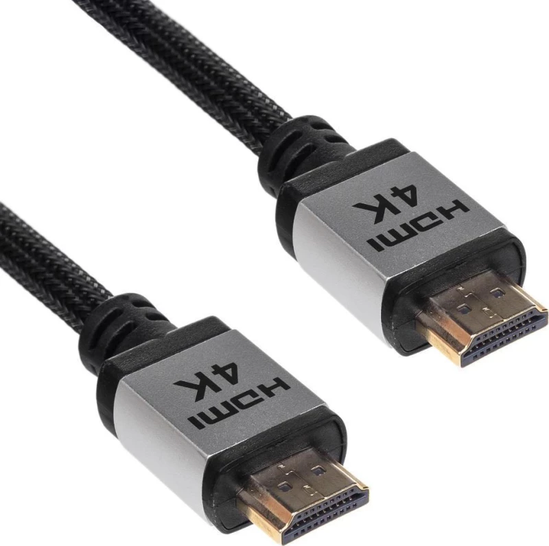 Akyga HDMI 2.0 Braided Cable HDMI male - HDMI male 3m Μαύρο