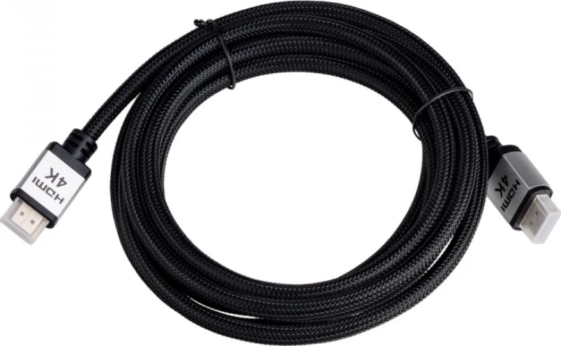 Akyga HDMI 2.0 Braided Cable HDMI male - HDMI male 3m Μαύρο