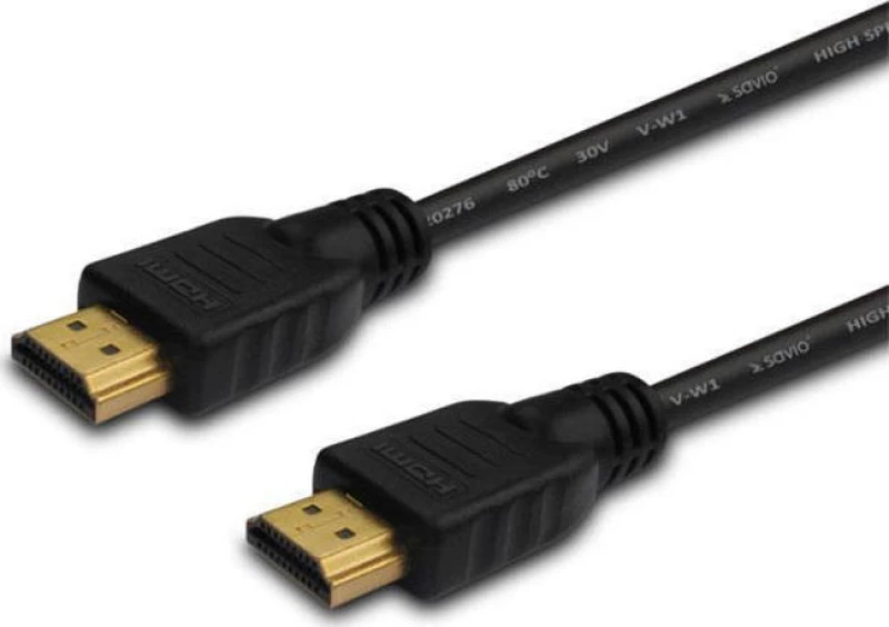 Savio HDMI 1.4 Cable HDMI male - HDMI male 10m Μαύρο