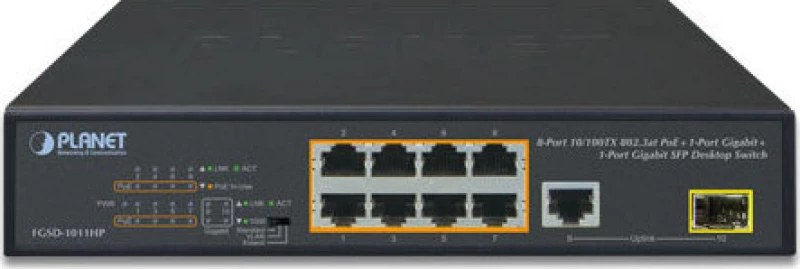 Switch Planet Fgsd-1011Hp 8-Port Fgsd-1011Hp