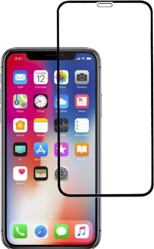 Powertech 5D Full Glue Tempered Glass Μαύρο (iPhone 11 Pro)