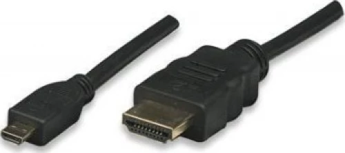 Techly HDMI 1.4 Cable HDMI male - micro HDMI male 2m Μαύρο