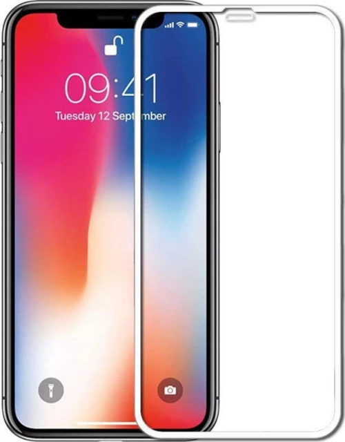5D Full Face Tempered Glass White (iPhone XS Max)