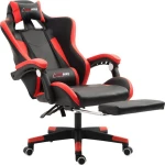Herzberg Gaming Chair με Υποπόδιο Red