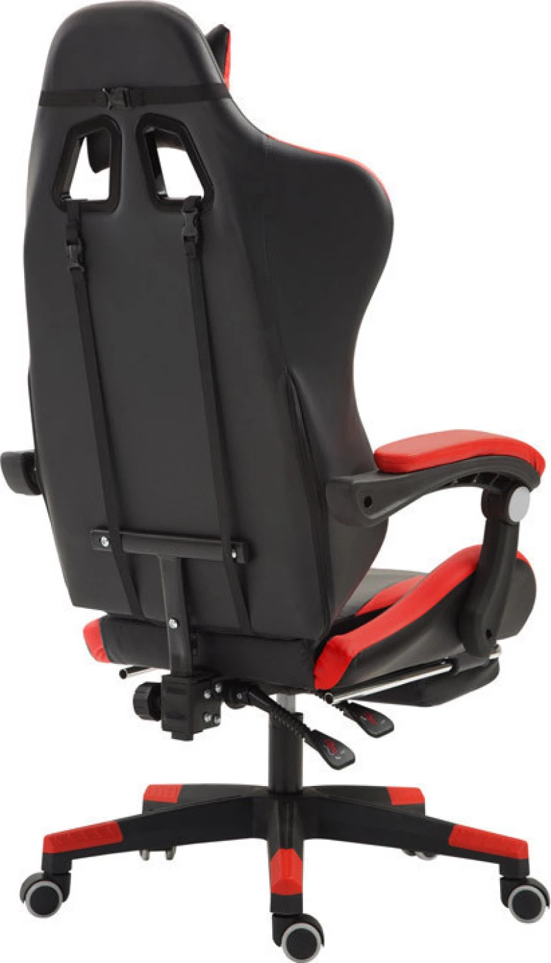 Herzberg Gaming Chair με Υποπόδιο Red