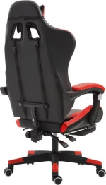 Herzberg Gaming Chair με Υποπόδιο Red