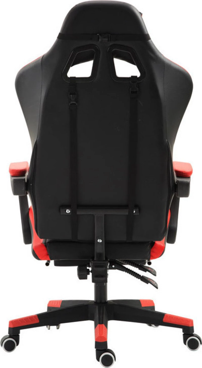 Herzberg Gaming Chair με Υποπόδιο Red