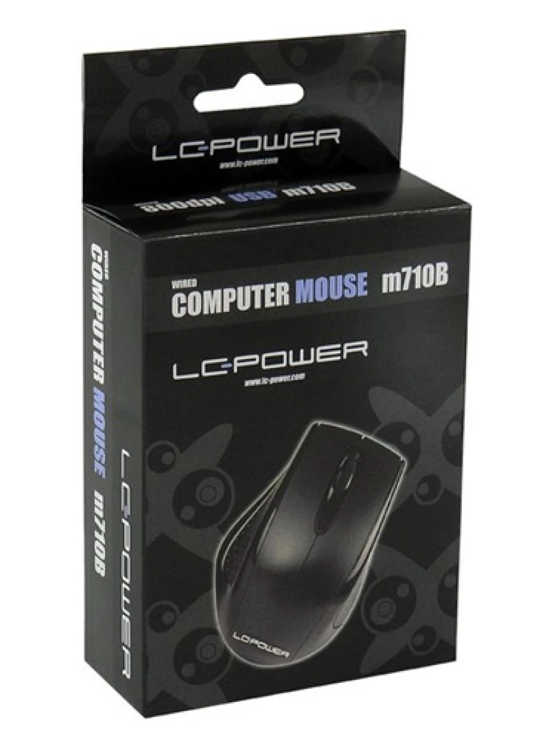 LC-Power m710 Ενσύρματο Ποντίκι Μαύρο