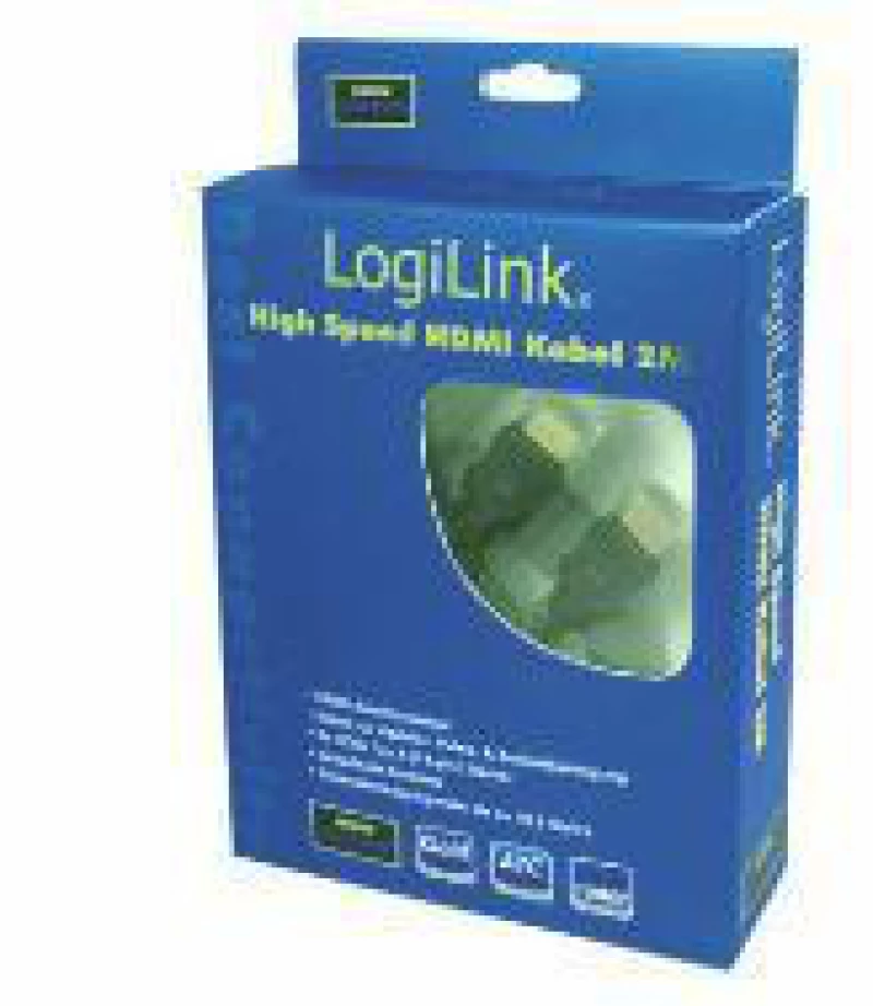 LogiLink HDMI 1.4 Cable HDMI male - HDMI male 15m Μαύρο