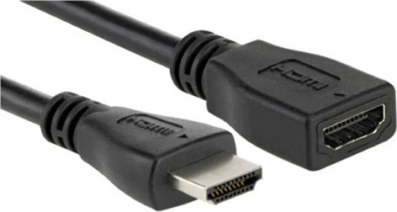De Tech Cable HDMI male - HDMI female 1.5m Μαύρο