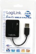 Usb Hub Logilink "Smile" 4-Port O. Nt Black