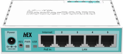 Mikrotik RB750GR3 ενσύρματος δρομολογητής Gigabit Ethernet Τυρκουάζ, Λευκός (Άσπρος)