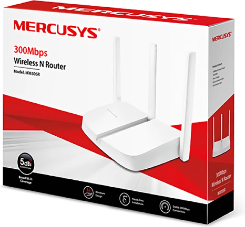 Mercusys Wireless N Router Mw305R, 300Mbps, 4X 10/100Mbps, Ver. 2