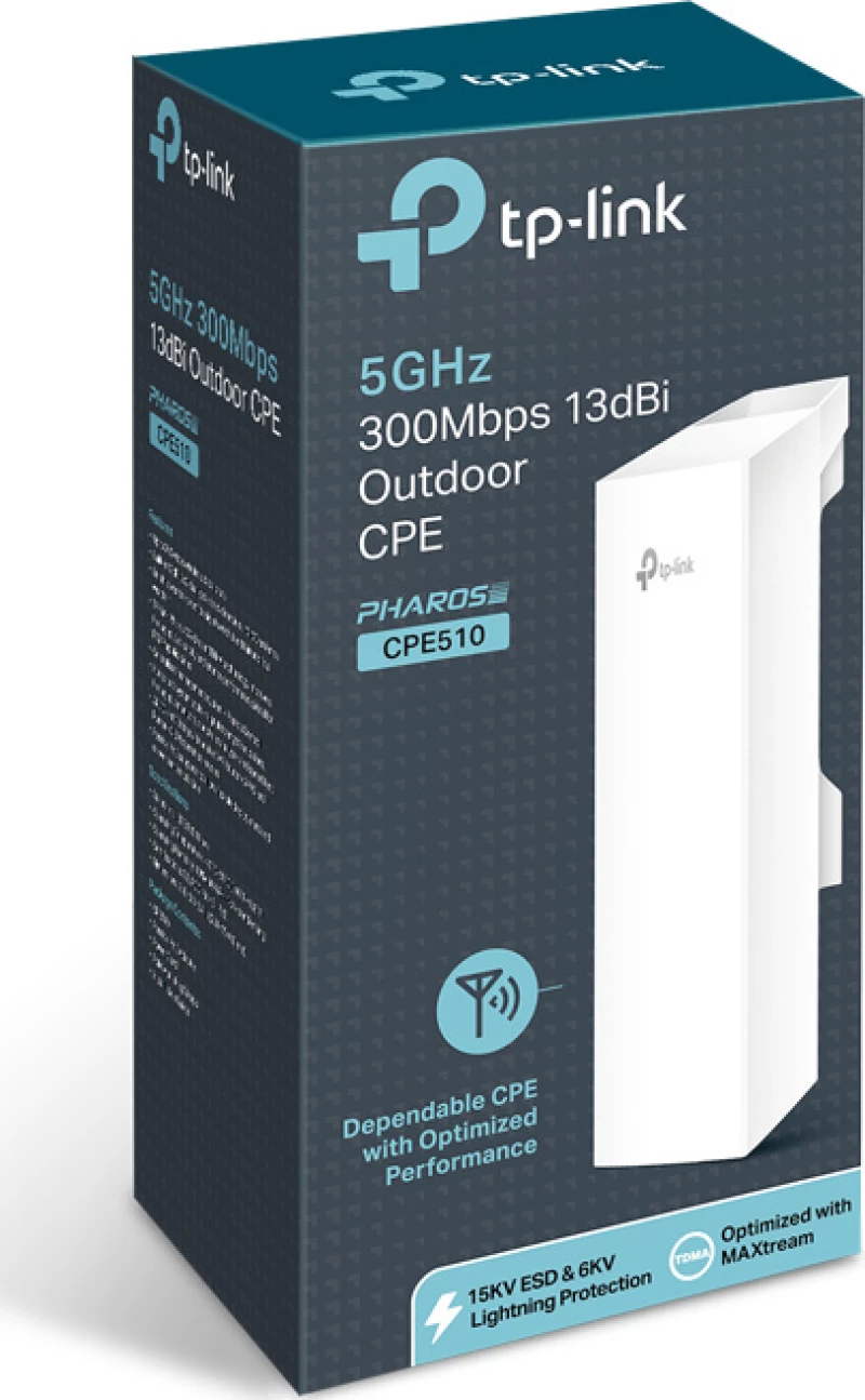 Tp-Link Access Point Cpe510, Outdoor 5Ghz 300Mbps 13Dbi V3