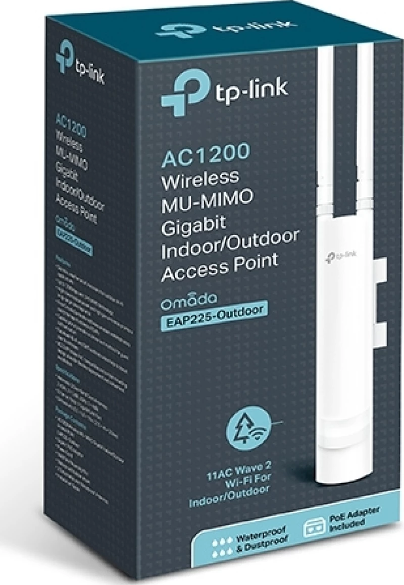Tp-Link Ασύρματο Access Point Eap225-Outdoor, Ac1200 Mu-Mimo, Ver. 1.0
