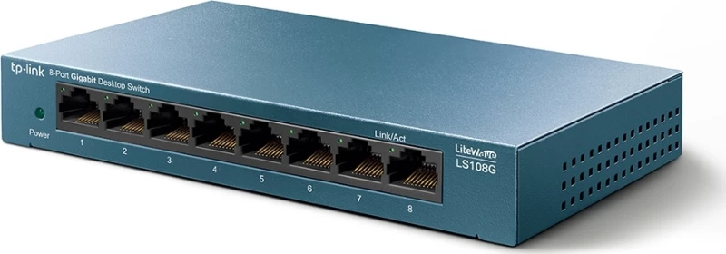 Tp-Link 8-Port 10/100/1000Mbps Desktop Switch V1 (Ls108G) V1