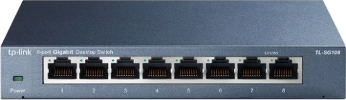 Tp-Link Desktop Switch Tl-Sg108 8 Θυρών, 10/100/1000Mbps, Ver. 4.0