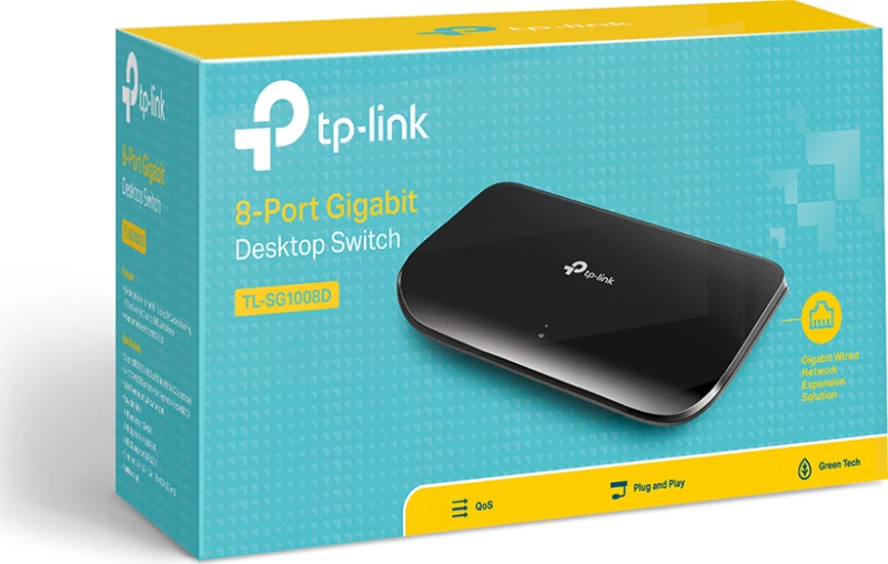 TP-LINK TL-SG1008D v8 Unmanaged L2 Switch με 8 Θύρες Gigabit (1Gbps) Ethernet