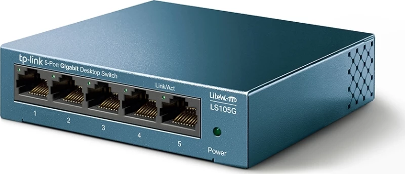 Tp-Link 5-Port 10/100/1000Mbps Desktop Switch (Ls105G) V1