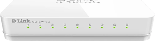 D-Link GO-SW-8G/E μεταγωγέας δικτύου Μη διαχειρίσιμος Gigabit Ethernet (10/100/1000) Λευκός (Άσπρος)