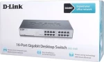 D-Link DGS-1016D/E μεταγωγέας δικτύου Μη διαχειρίσιμος Μαύρος (Μαύρο), Μεταλλικός
