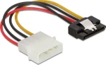 DeLock 15 Pin Sata male - 4 Pin Molex female Cable 0.15m (60120)