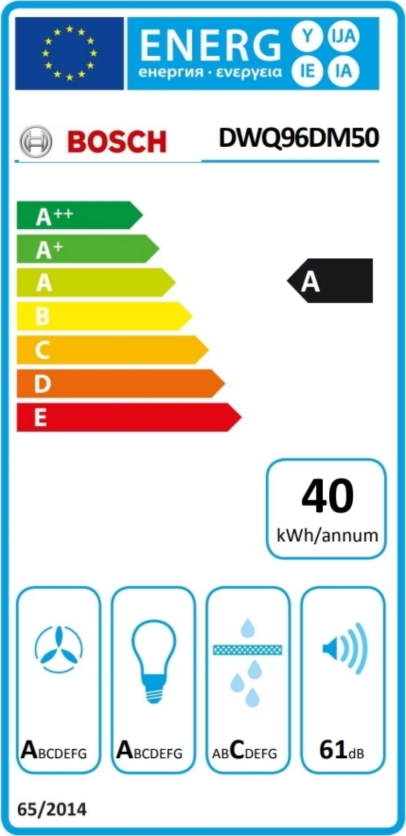 Bosch DWQ96DM50 Απορροφητήρας τζάκι 90cm inox