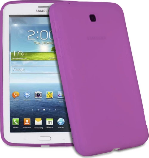 Silicone Back Cover Μωβ (Galaxy Tab 3 10.1)