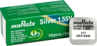 Murata Μπαταρία Silver Oxide Για Ρολόγια Sr516Sw, 1.55V, No317, 10Τμχ